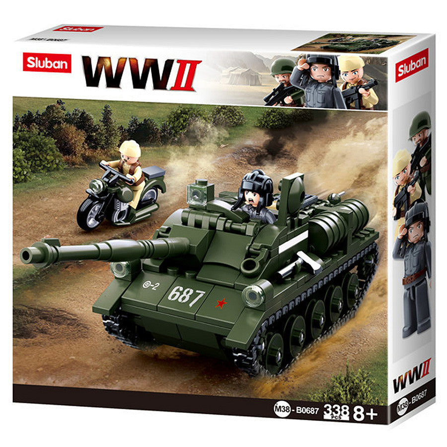 Set Destroyer WWII Sluban M38-B0687 – Compatibil cu Alte Mărci, Turele Rotative - poza 2