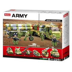 Set de Construcție Militar Sluban Launching Vehicle M38-B0758 - Stăpânește Strategia de Asalt