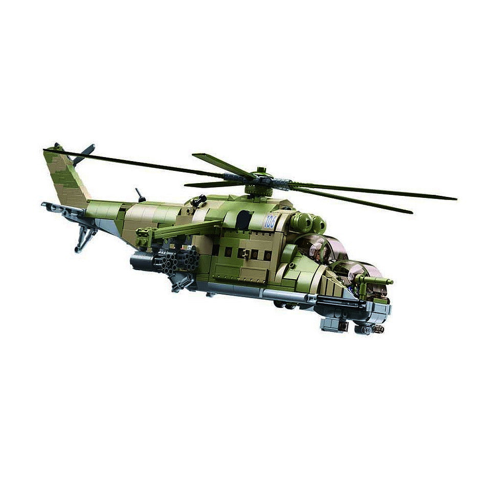 Set de Construcție Sluban MI-24S Gunship M38-B1137 - Dominare Aeriană Tactică