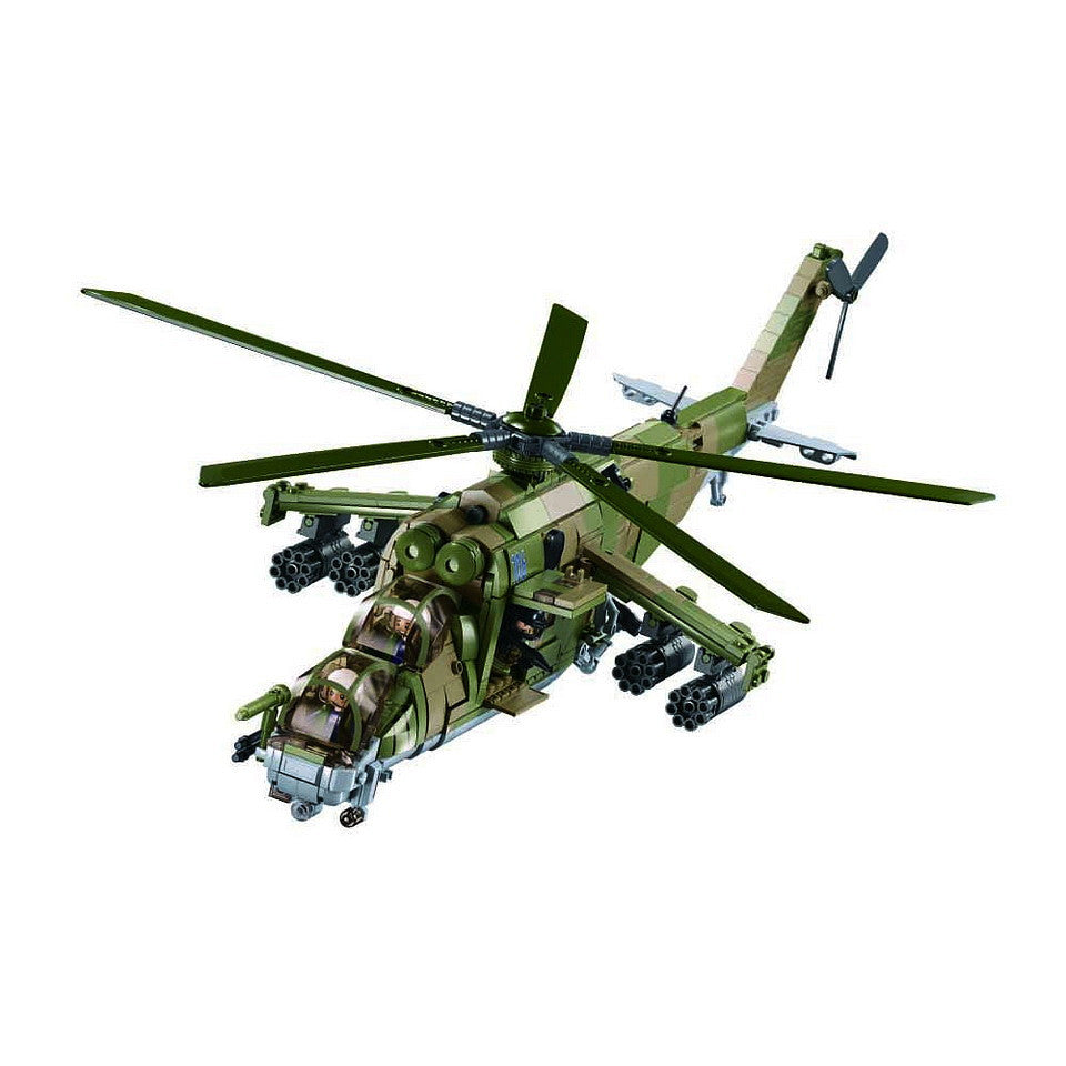 Set de Construcție Sluban MI-24S Gunship M38-B1137 - Dominare Aeriană Tactică