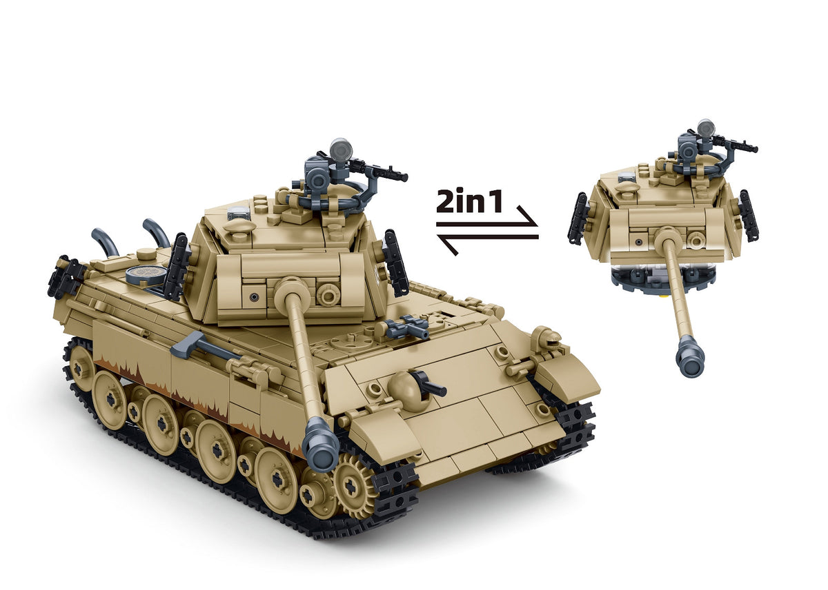 Set de Construcție Tanc Panther G Sluban M38-B1535 – 883 Piese, Scară 1:35 - poza 2