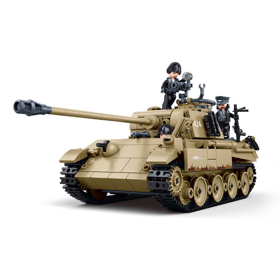 Set de Construcție Tanc Panther G Sluban M38-B1535 – 883 Piese, Scară 1:35 - poza 1