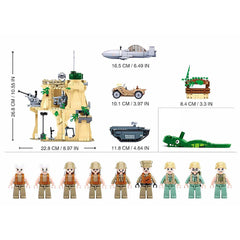 Set de Construcție Sluban WWII Battle of Iwo Jima M38-B1111 - Recreează Istoria Tactică