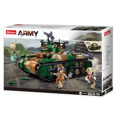 Set de Construcție Tanc Sluban Type 97 - Realism WWII pe Biroul Tău