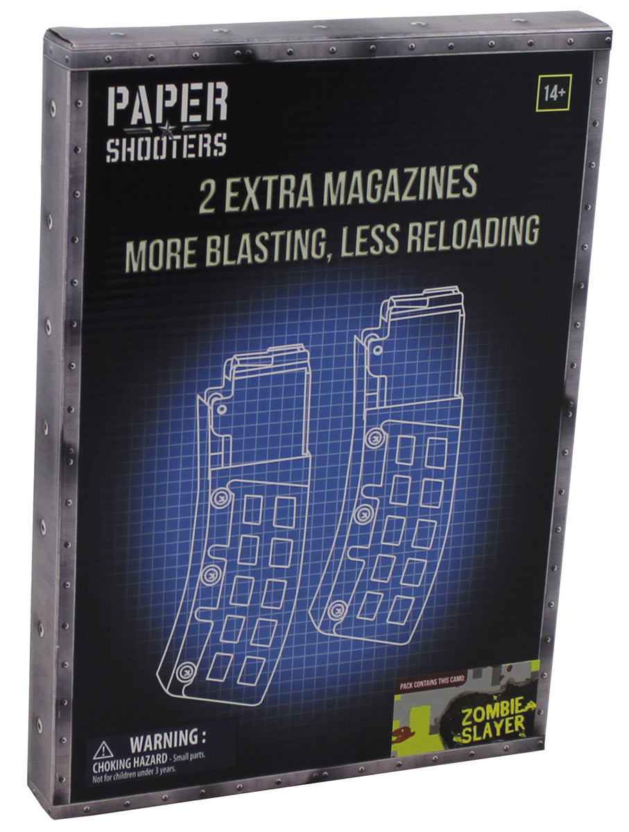 Set de construit Paper Shooters "Zombie" - Set 2 bucăți, Compatibil art. 38501