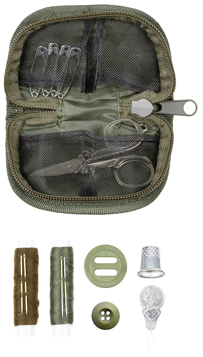 Set de Cusut cu Geantă Oliv MFH - Husă D-shape, 14 Piese