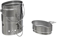 Set de gătit M40 Suedez 3 piese Inox MFH - Oțel Inoxidabil, 1.5L + 600ml