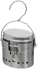 Set de gătit M40 Suedez 3 piese Inox MFH - Oțel Inoxidabil, 1.5L + 600ml