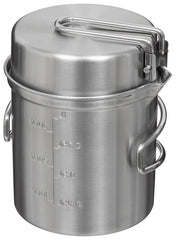 Set de gătit Oală și Tigaie Inox FoxOutdoor - Mânere Pliabile, Volum 1.1L