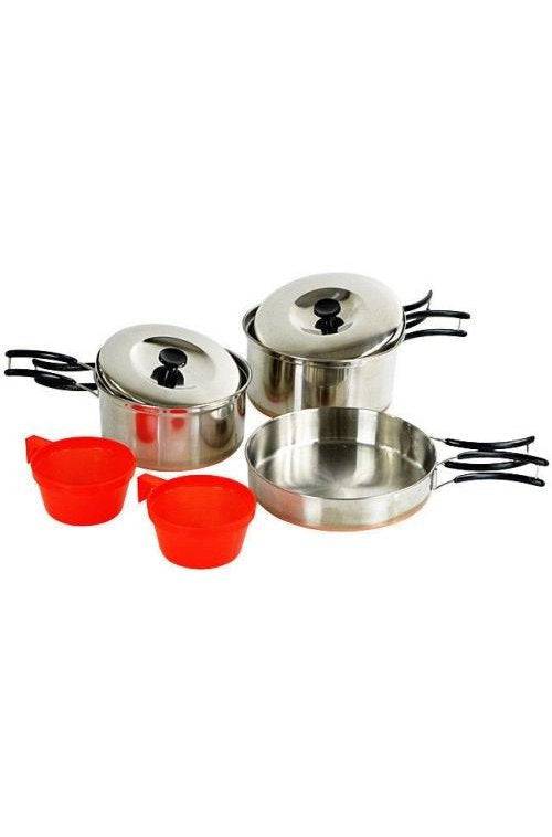 Set de Gătit pentru 2 Persoane Mil-Tec – Inox, 670 g
