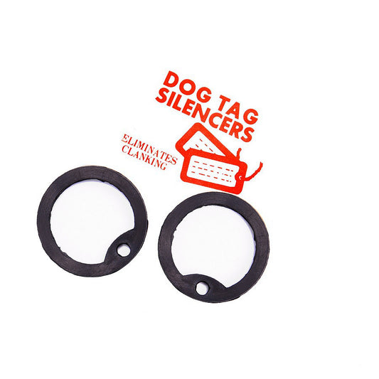 Set Dog Tag Rubber Negru Military-Shop.ro - Identificare Tactica Fara Zgomot