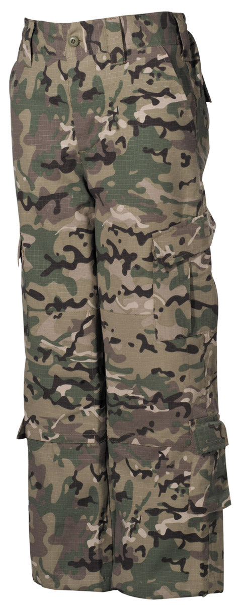 Set Echipament ACU Rip Stop Operation Camo Copii MFH - Talie Elastică, 8 Buzunare