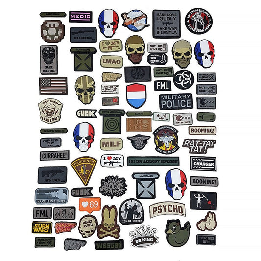 Set Embleme PVC Asortate 75 buc. - Personalizare Supremă