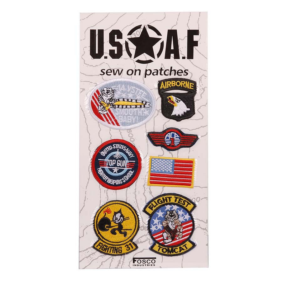 Set Embleme USAF Stof #5135 Diversen USAF - Afirma-ți Mândria Aeriană