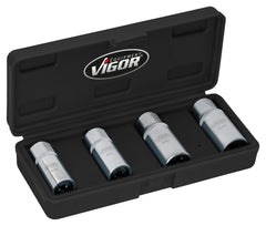Set Extractoare Prezoane Vigor - Crom-Vanadiu, 4 piese