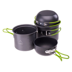 Set Gătit Outdoor HIKE PRO COOK SET ELBRUS - Aluminiu, Compact, 4 Piese - 1