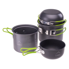 Set Gătit Outdoor HIKE PRO COOK SET ELBRUS - Aluminiu, Compact, 4 Piese - 2