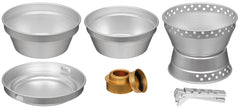 Set Gătit Premium Aluminiu FoxOutdoor - Capacitate 1.5L, Compact