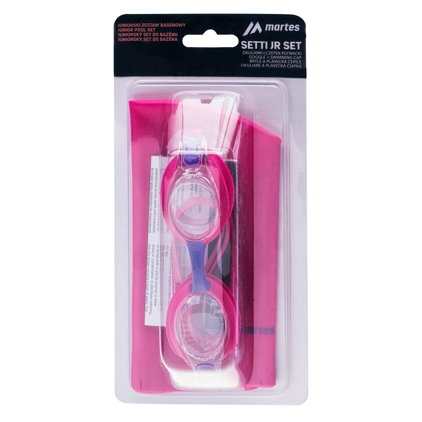 Set Înot Copii SETTI JR MARTES - Ochelari Anti-ceață & Bonetă Silicon - 1