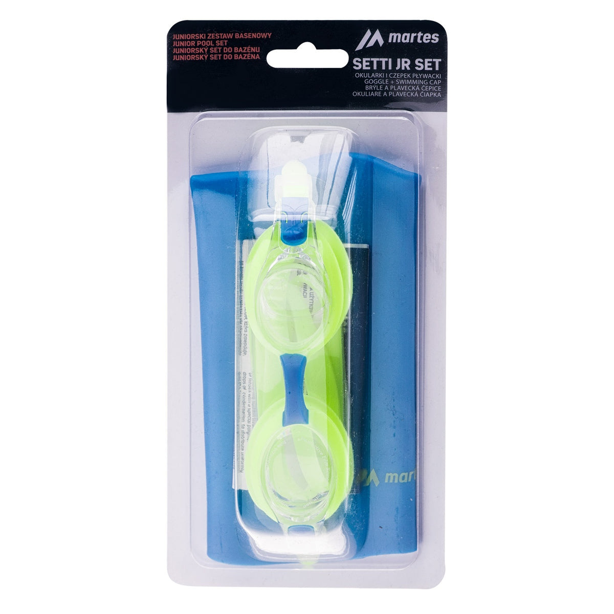 Set Înot Junior SETTI JR MARTES - Ochelari și Cască Silicoane Anti-Fog UV - 1