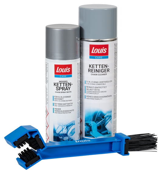 Set Întreținere Lanț Moto Louis Care - Curățare & Lubrifiere