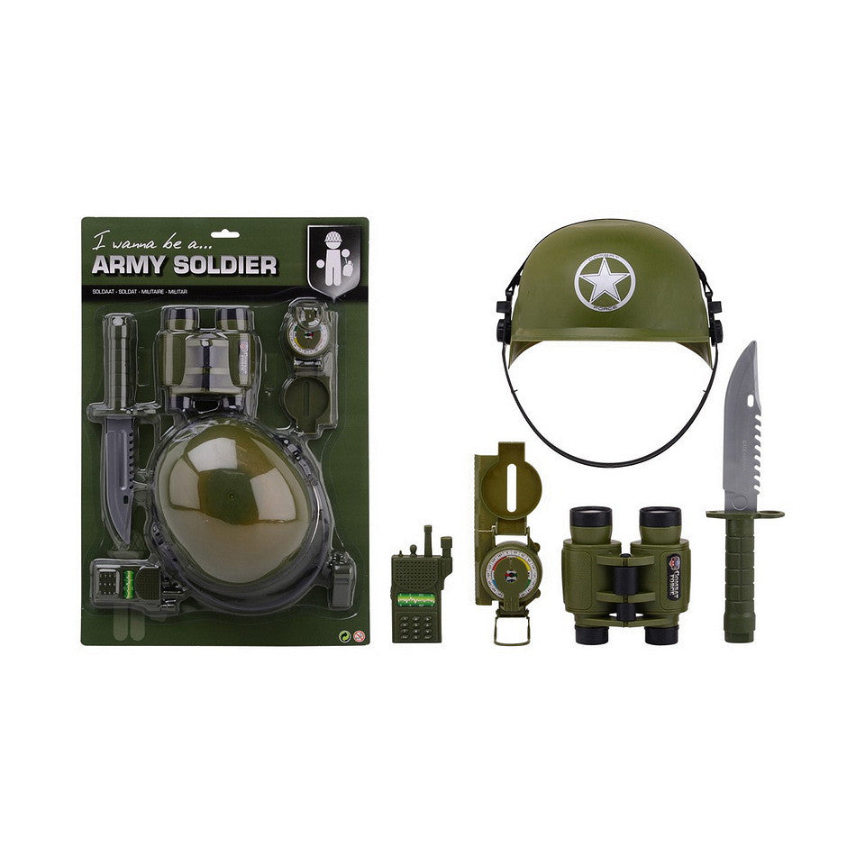 Set Jucărie: Army Forces cu Helm - Misiuni Eroice pentru Micuți Comandanți