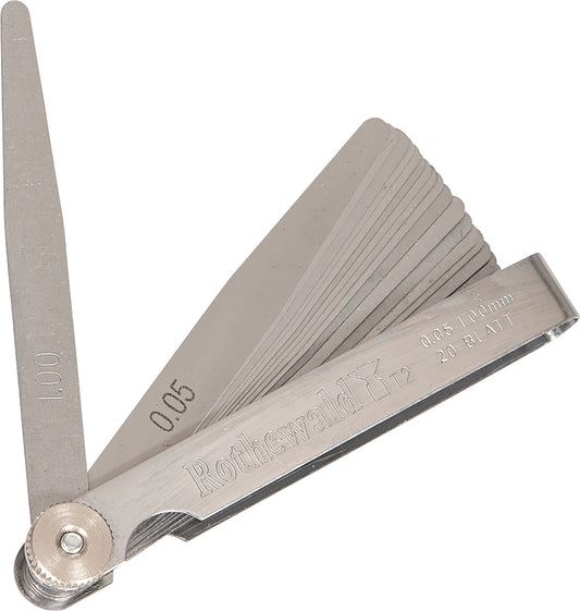 Set Lere Calibru 0,05-1,0 mm Rothewald - Precizie Reglaj Moto