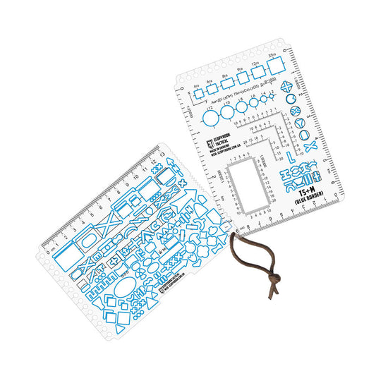 Set Linii Tactice TS+M NATO M-Tac - Contur Albastru Anti-Reflex