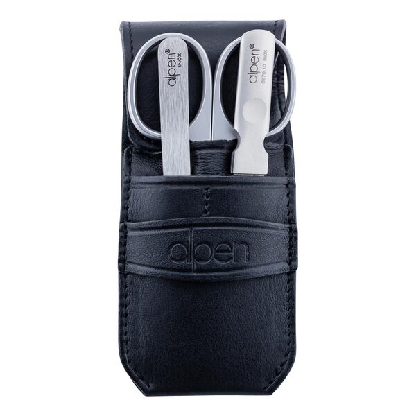 Set Manichiură 3 piese Alpen - Oțel Inoxidabil, Etui Elegant