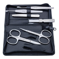 Set Manichiură 6 piese Alpen - Oțel, Cu Etui Practic