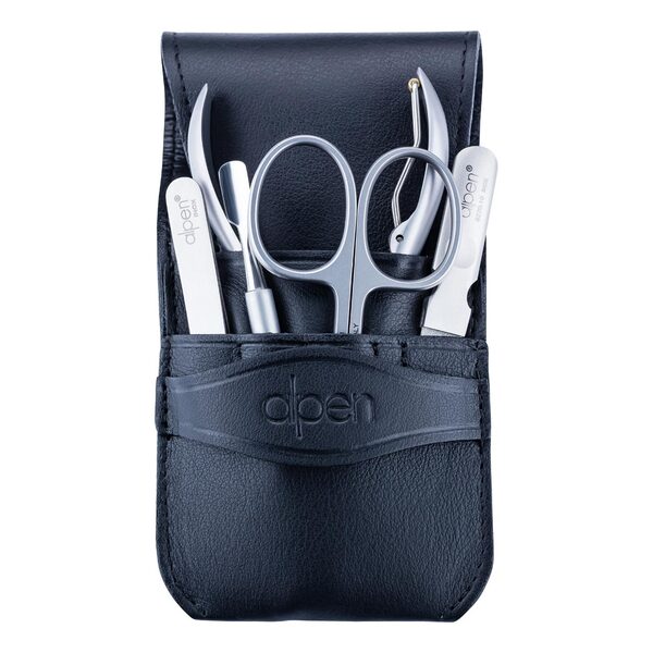 Set Manichiură Alpen Maniküre-Set 5-teilig - Oțel Inoxidabil, Etui Elegant