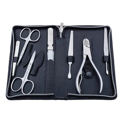 Set Manichiură Alpen - Oțel Inoxidabil, 7 Piese, Etui Elegant