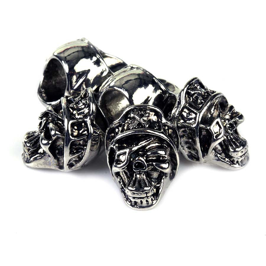 Set Mărgele Skull #2148-6 Zilver/Chrome - Personalizează-ți Echipamentul Tactic