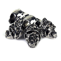 Set Mărgele Skull #2148-6 Zilver/Chrome - Personalizează-ți Echipamentul Tactic