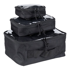 Set Organizatoare MOLLE Transparente Negru - Organizare Eficientă & Acces Rapid