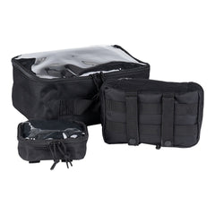 Set Organizatoare MOLLE Transparente Negru - Organizare Eficientă & Acces Rapid