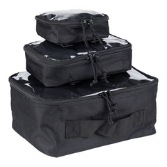 Set Organizatoare MOLLE Transparente Negru - Organizare Eficientă & Acces Rapid
