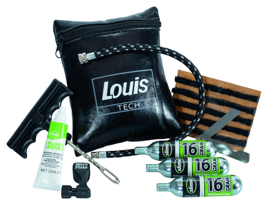 Set Pană Anvelopă Tubeless Louis Tech - Reparare Rapidă Moto