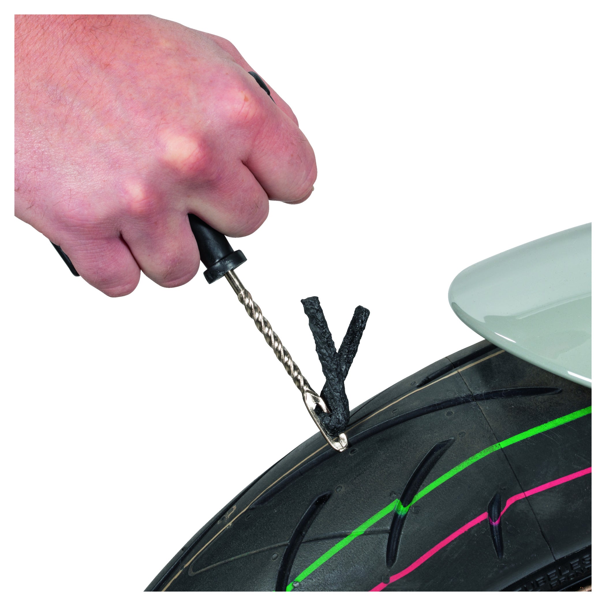 Set Pană Anvelopă Tubeless Louis Tech - Reparare Rapidă Moto