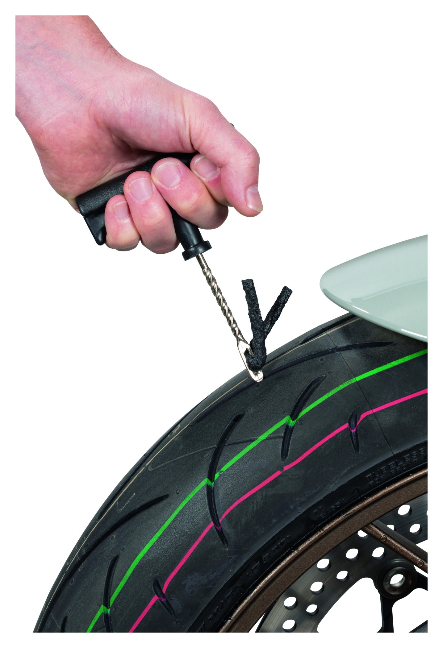 Set Pană Anvelopă Tubeless Louis Tech - Reparare Rapidă Moto