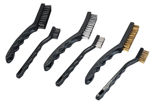 Set Perii Curățare Moto Craft-Meyer - 6 Piese, Inox, Alamă, Plastic