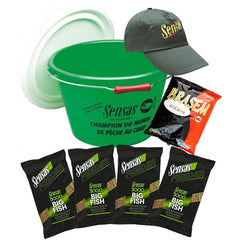 Set Pescuit Nada Big Fish Sensas - Găleată, Șapcă, Nadă 4kg, Bremix - 1