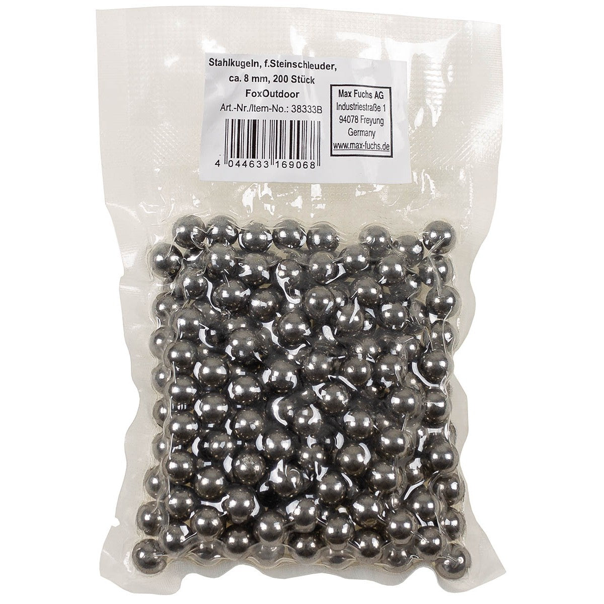 Set Praștie Complet Deluxe Fox Outdoor – Praștie + Zgârci de Rezervă + 200 Bile Metalice 8 mm