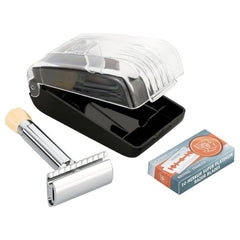 Set Răzuit Merkur 570 Herbertz - Oțel Inoxidabil, Accesorii Complete