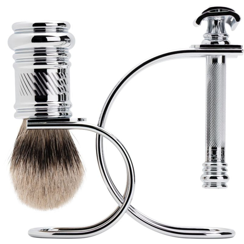 Set Ras Merkur 3981 Herbertz - Oțel, Design clasic, Mâner ergonomic