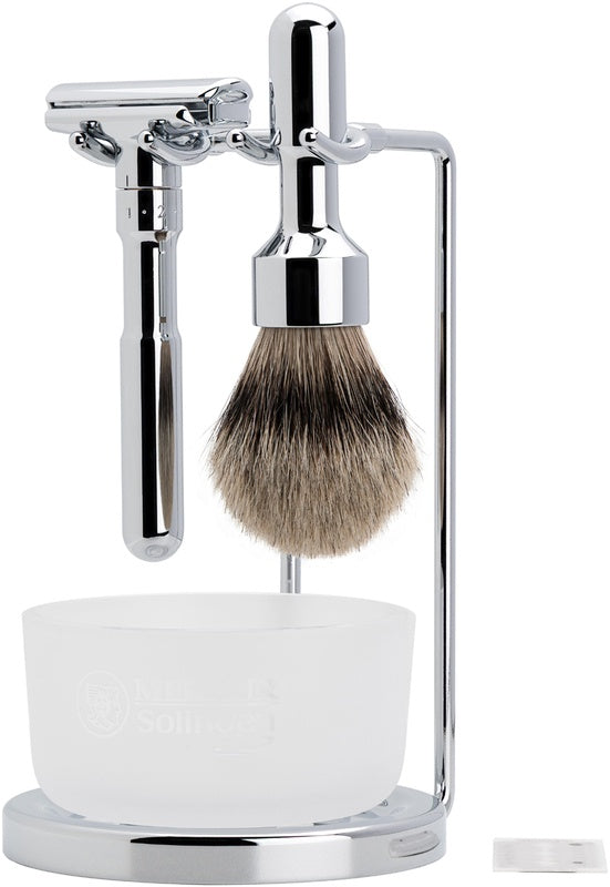 Set Rază Merkur FUTUR 751 Herbertz - Oțel Inoxidabil, Design Ajustabil