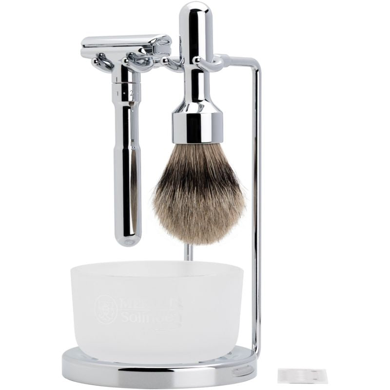 Set Rază Merkur FUTUR 751 Herbertz - Oțel Inoxidabil, Design Ajustabil