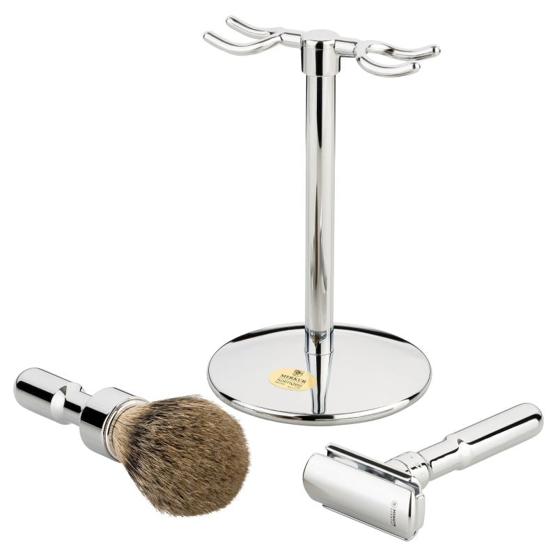 Set Razuire Merkur 781001 Herbertz - Oțel, Bară Protecție Lamă