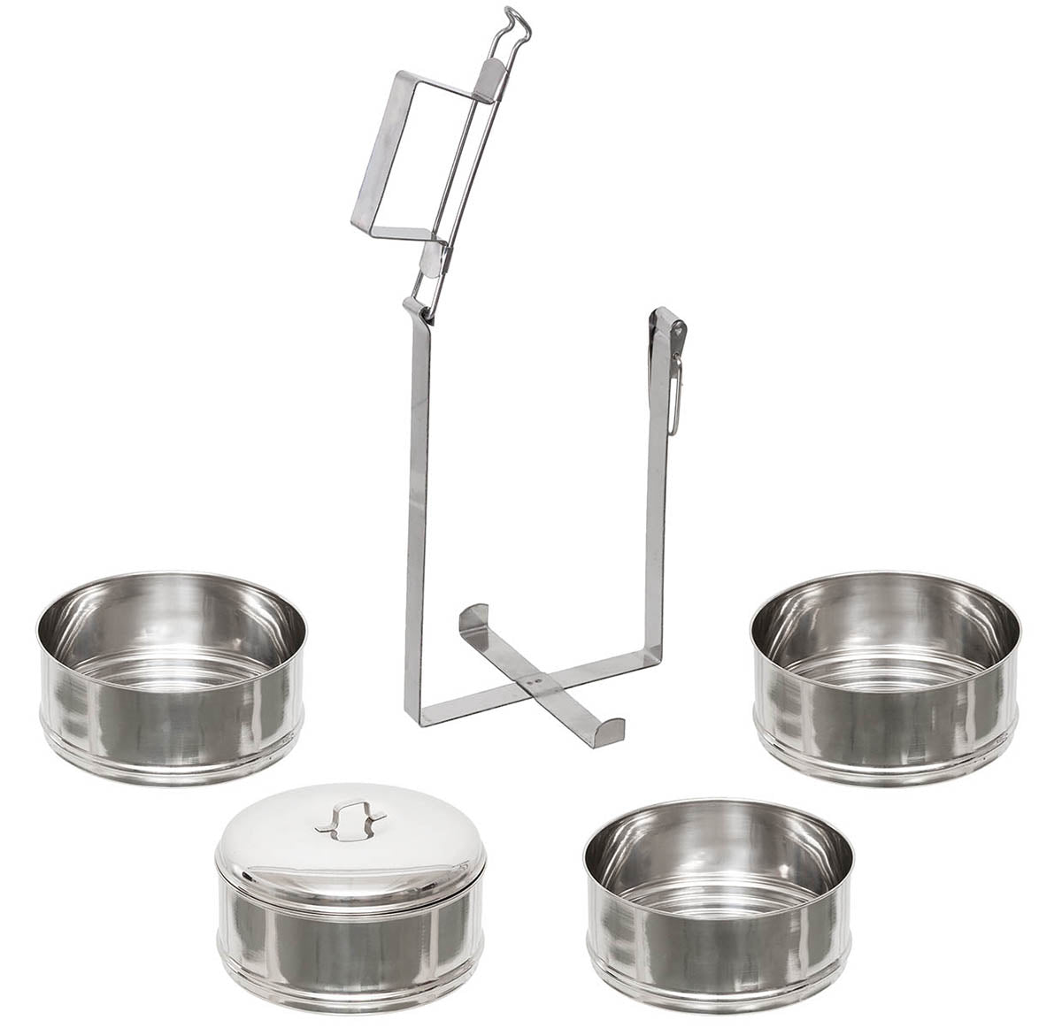 Set Recipiente Mâncare Inox FoxOutdoor - 4x1L, 900g
