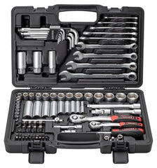 Set Scule Moto 92 Piese Rothewald - Crom-Vanadiu, Flanc-Grip
